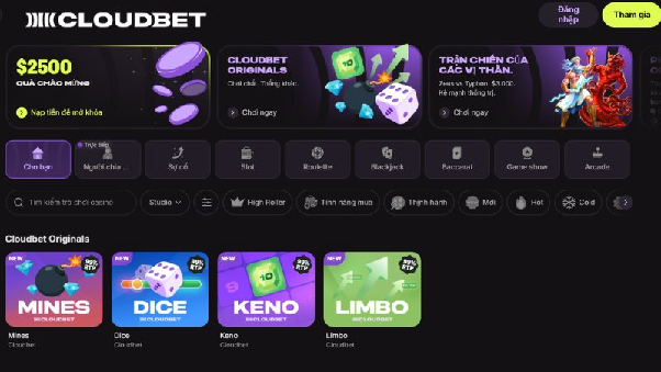 Cloudbet — sportsbook + casino